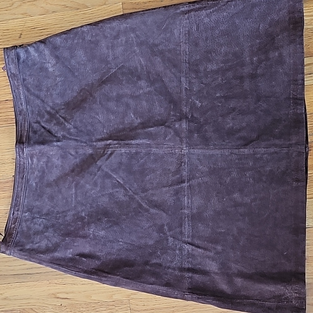 Brown Suede Skirt size 16